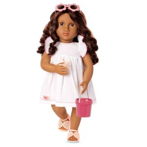 Gabriela Posable 18" Doll with Beach Accessories and Storybook