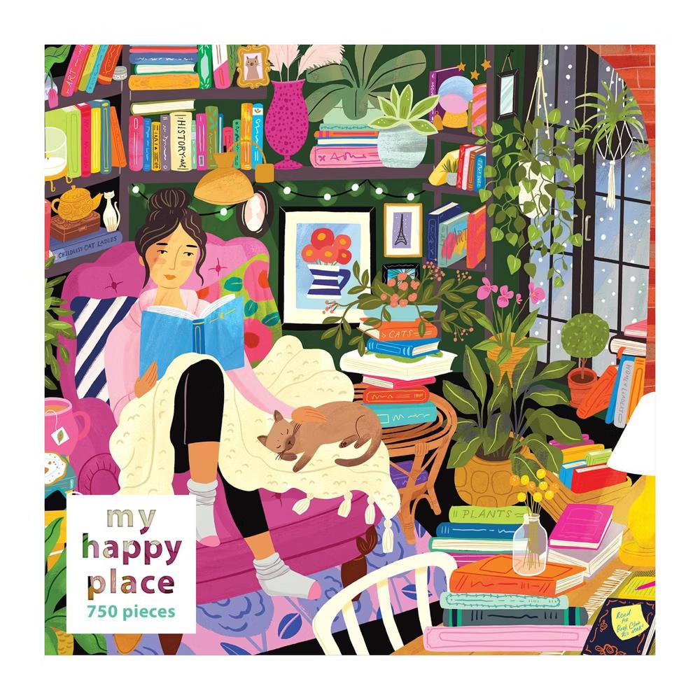 My Happy PLace 750pc Jigsaw Puzzle - Reading Nook - Image 3