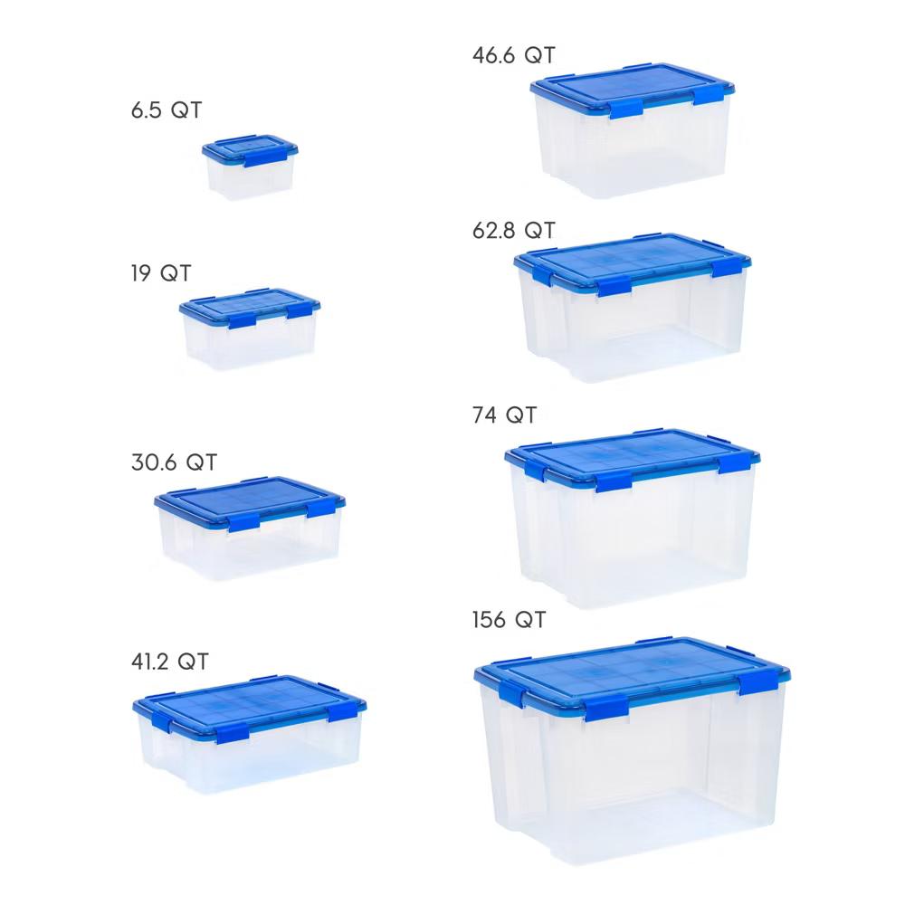 IRIS WeatherPro Plastic Storage Bin with Lid - Image 13
