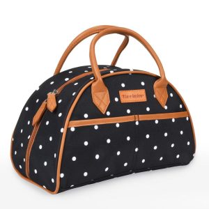 Women's Small Lunch Bag with Leather Handle, Insulated Leakproof Lunch Cooler Totes for Kids, Lunch Box for Working, Picnic, School