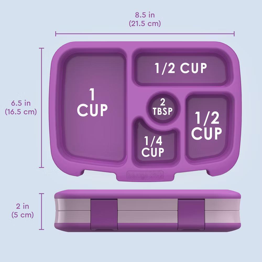 Kids' Brights Leakproof, 5 Compartment Bento-Style Kids' Lunch Box - Image 14