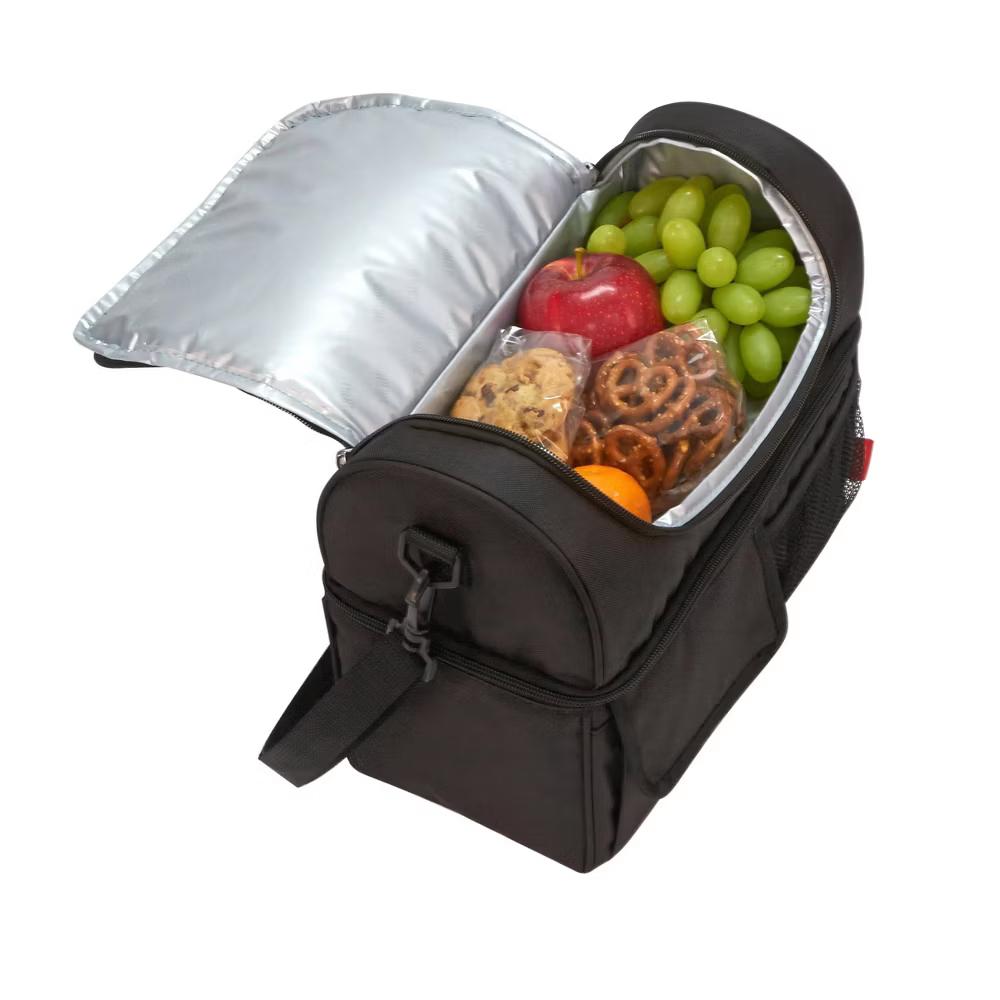 Thermos Dual Compartment Lunch Bag - Black - Image 4