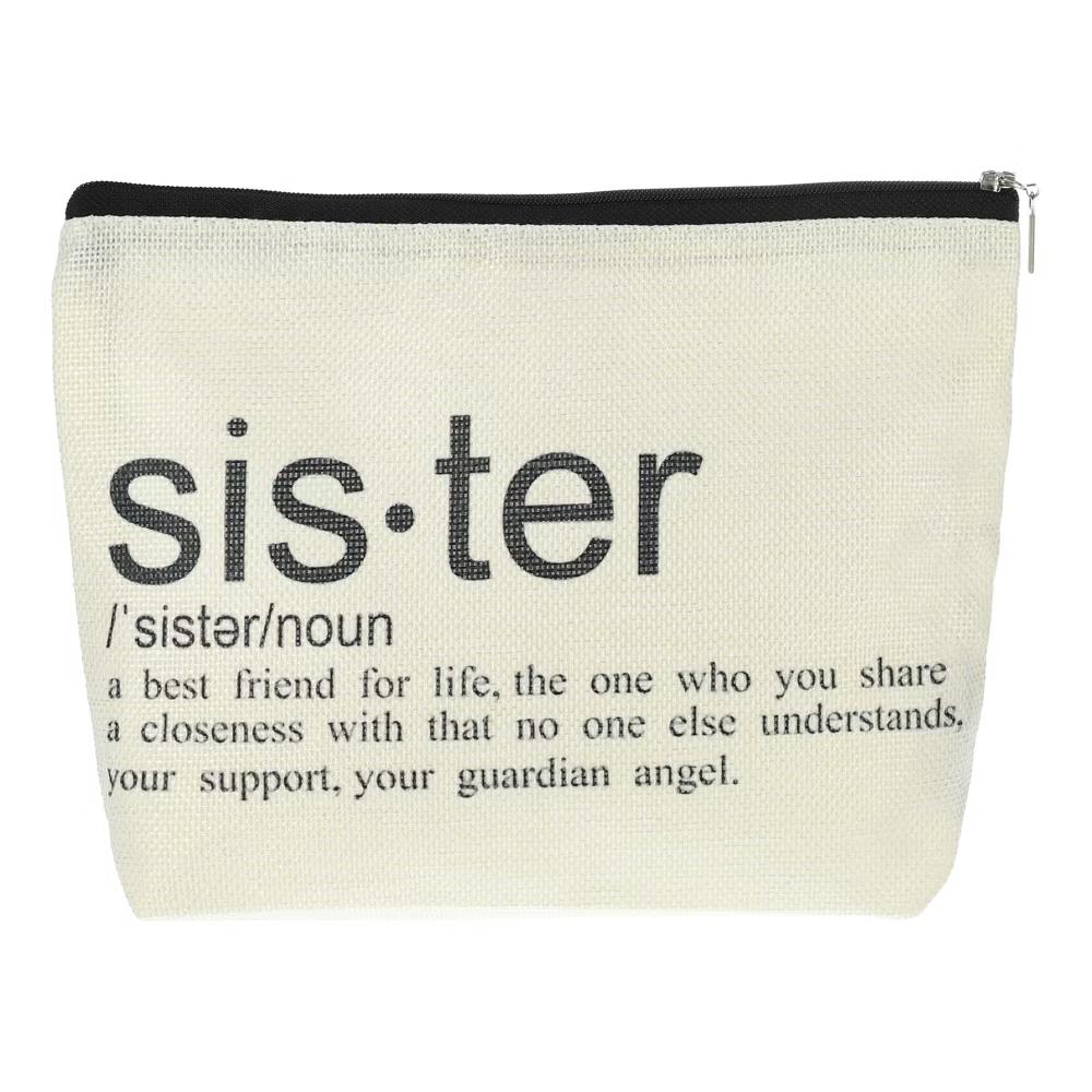 Women's Birthday Makeup Bag Beige 1 Pc - Image 13