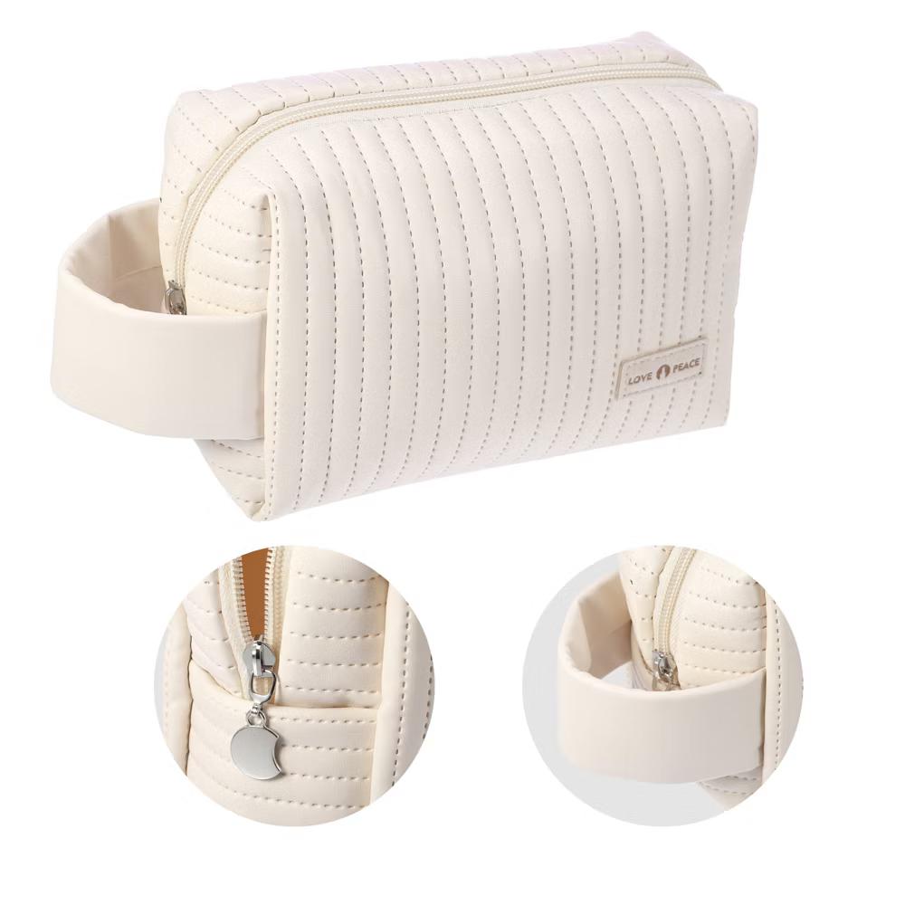 Faux Leather Small Makeup Bag - Image 3