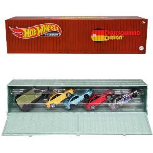 2022 "Deutschland Design" 5 piece Set with Container "Car Culture" Series Diecast Model Cars