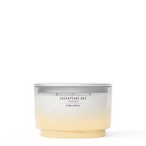 Chesapeake Bay Candle 3-Wick Candle with Lid Golden Waves