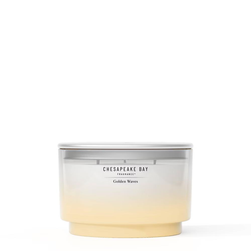 Chesapeake Bay Candle 3-Wick Candle with Lid Golden Waves