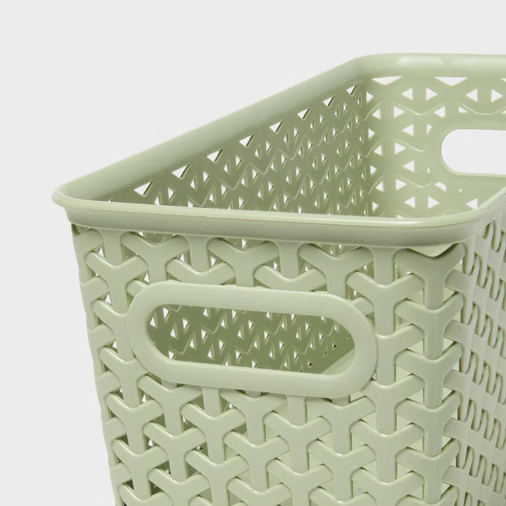Y-Weave Half Medium Decorative Storage Basket - Image 26