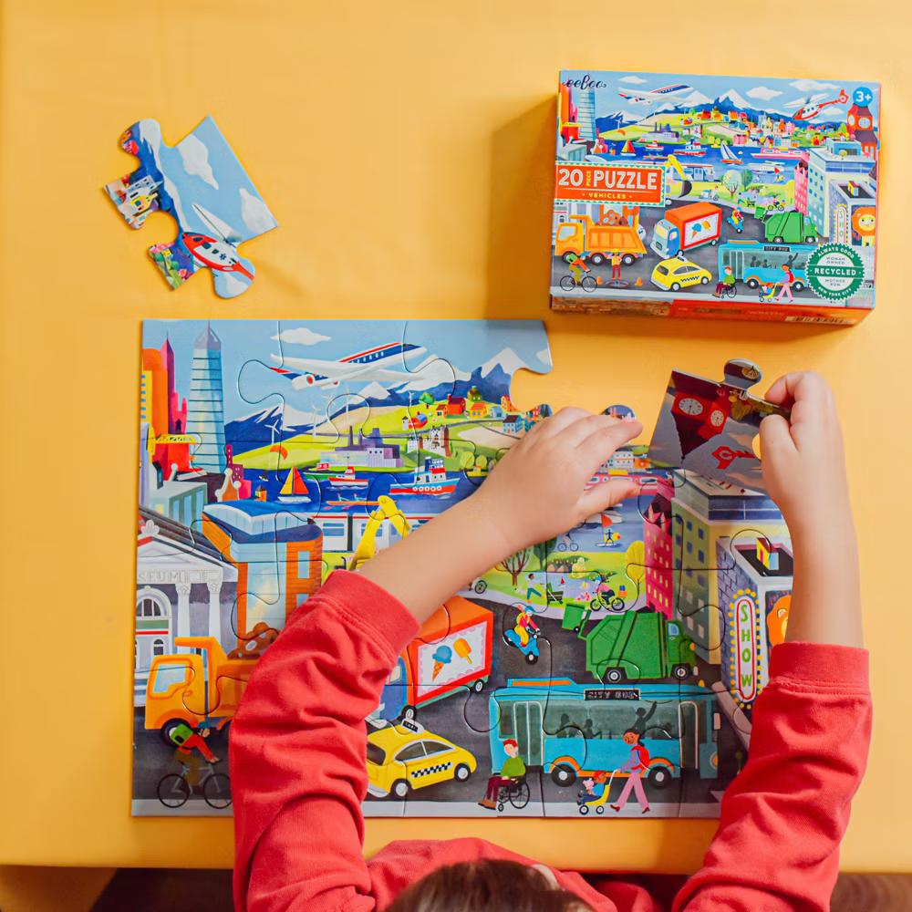 eeBoo: Vehicles 20 Piece Puzzle for Kids - Image 5