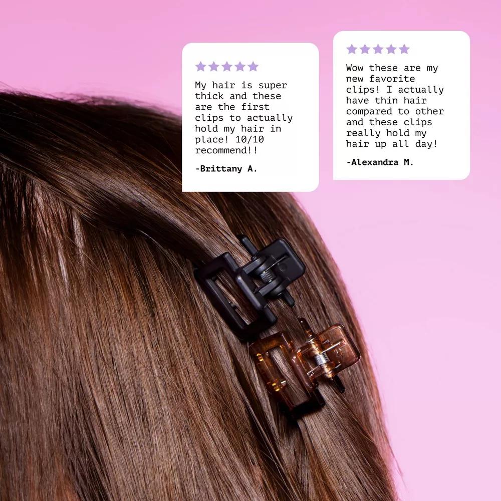 Locked In Micro Claw Clips for Fine Hair - 12ct - Image 5