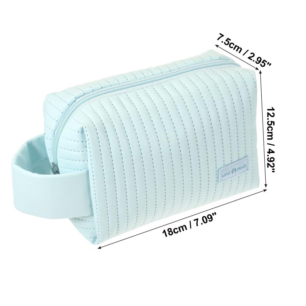 Faux Leather Small Makeup Bag - Image 10