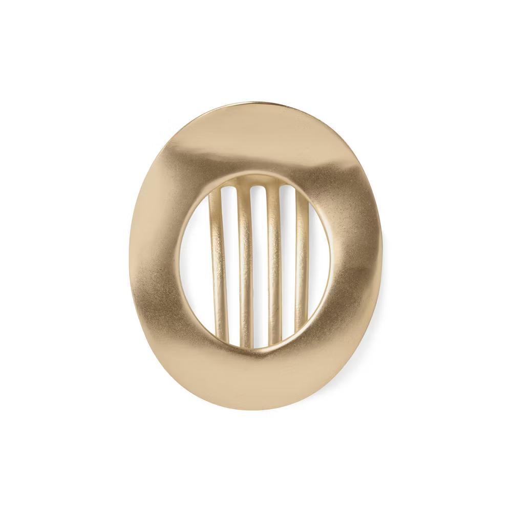 The Hair Edit Gilded Ellipse Flat Lay Claw Clip