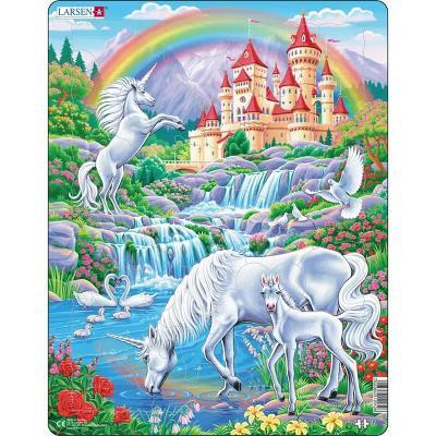 Larsen Unicorn Kids' Jigsaw Puzzle - 32pc: Educational Fun with Memory, Creative Thinking, Fine Motor Skills - Image 3