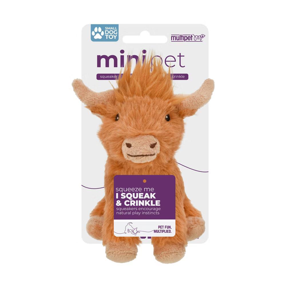 5" Highland Cow Interactive Plush Dog Toy: All Ages, Pet Toy, Occupy, Cuddle - Image 7