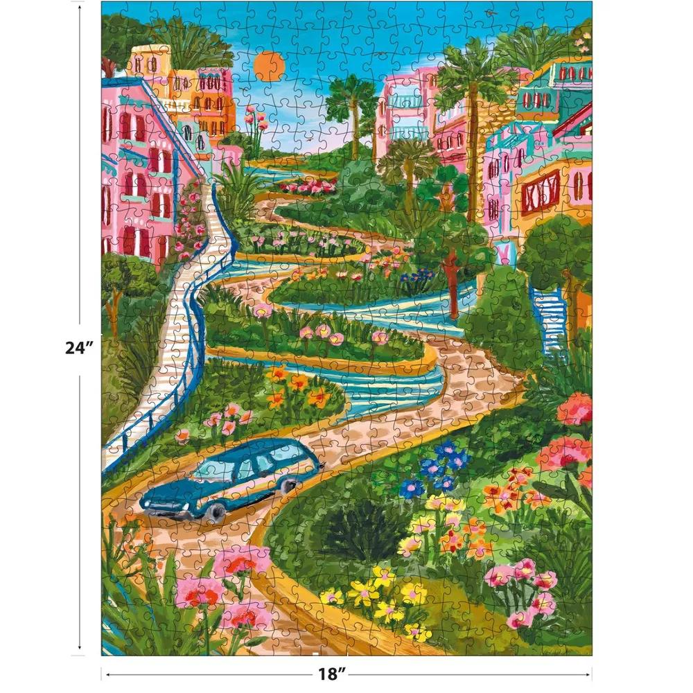 Millie Illustrates 300pc Jigsaw Puzzle - Lombard St San Francisco - Image 4