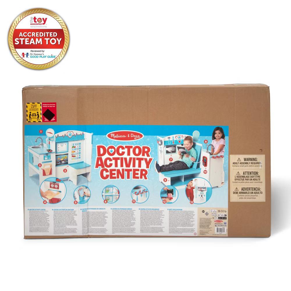 Wooden Get Well Doctor Activity Center - Waiting Room, Exam Room, Check-In Area: Pretend Play Medical Accessories Set - Image 9