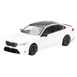 BMW M5 Alpine White with Carbon Top Limited Edition 1/64 Diecast Model Car