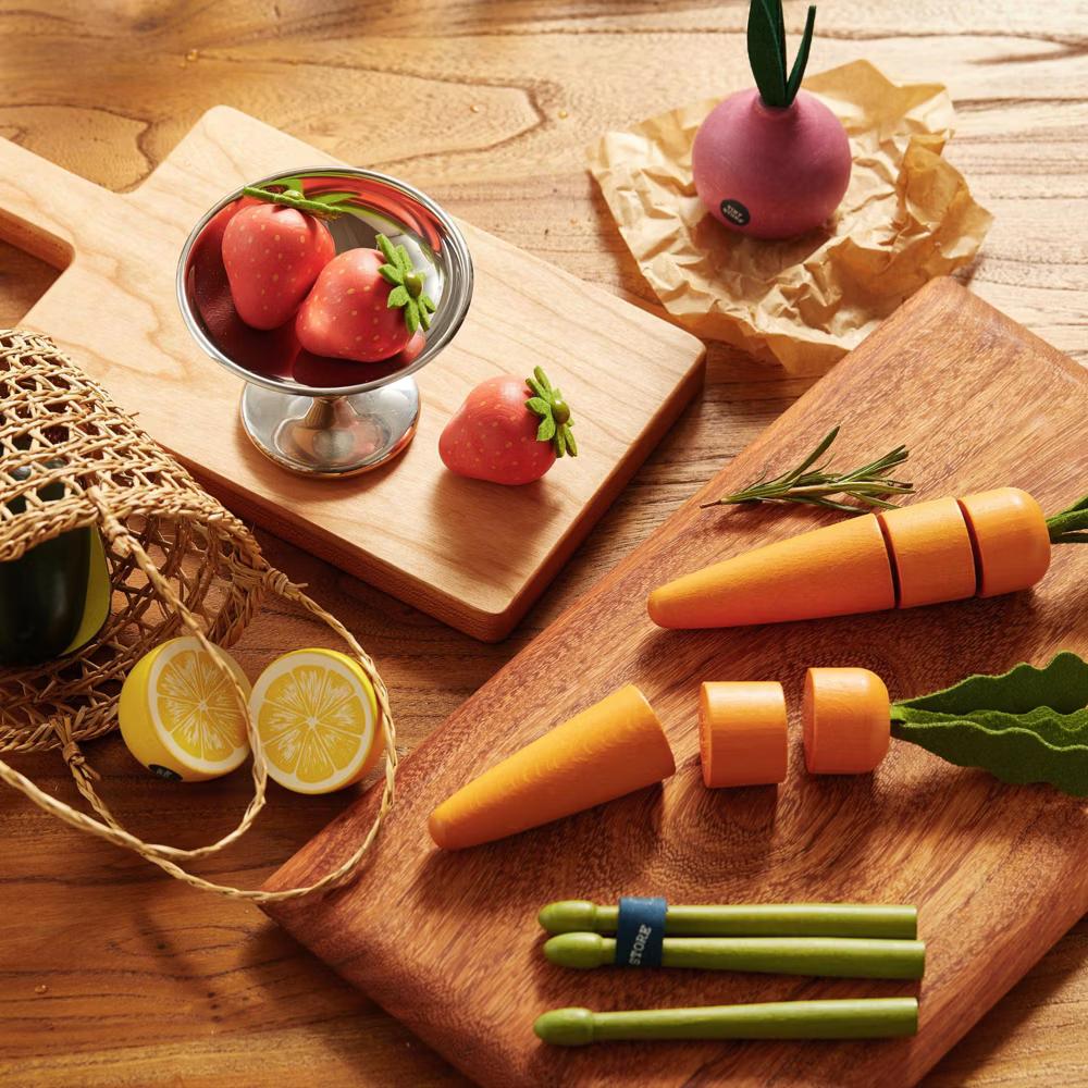 Play Kitchen & Grocery Accessories Series - Organic Play Food, 4 Sets - Image 3