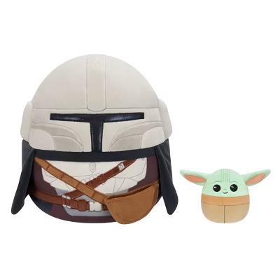 The Mandalorian 12" Mandalorian with 3.5" Grogu Medium Plush Toy - Image 9