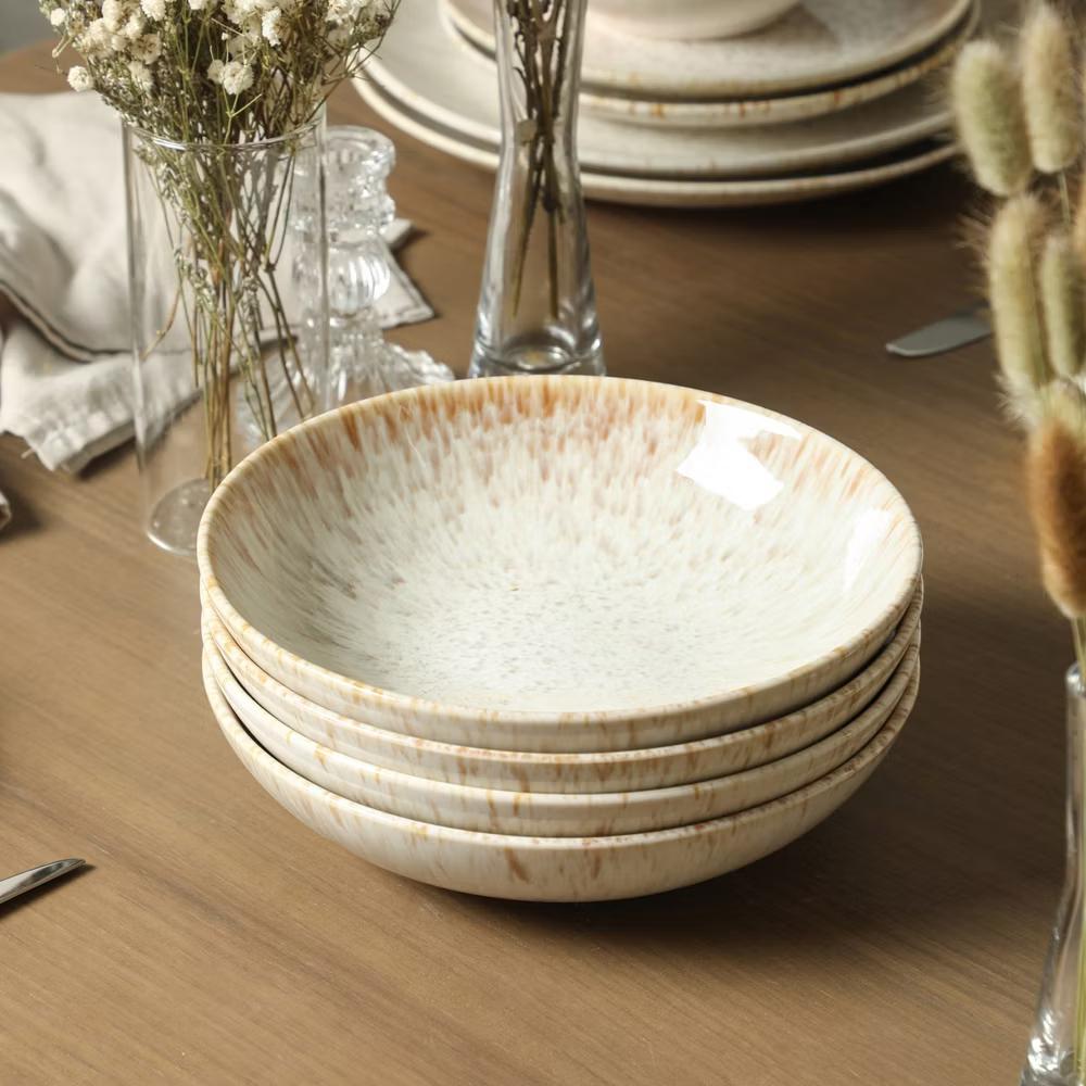 Riley 4-Piece Pasta Bowl Set Stoneware, Service for 4 - Image 24
