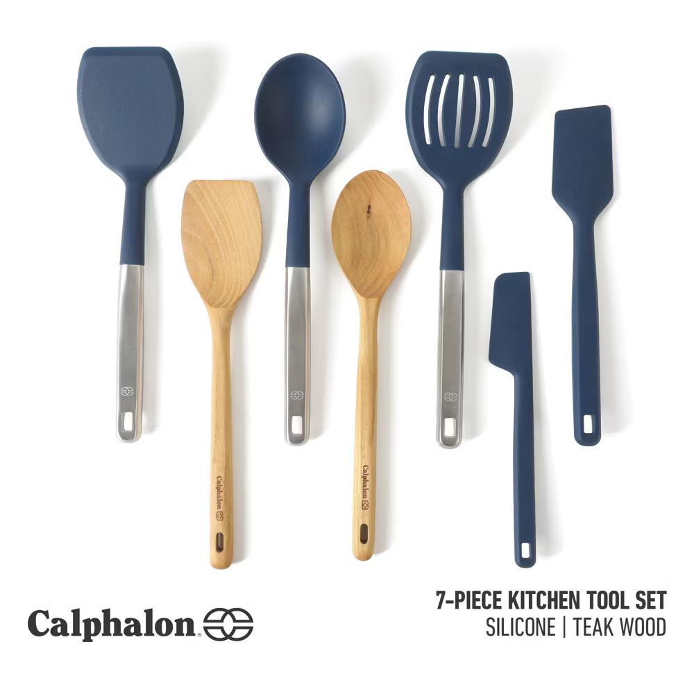 Prime 7 Piece Sillicone and Teak Wood Kitchen Tool & Gadget Set - Image 12