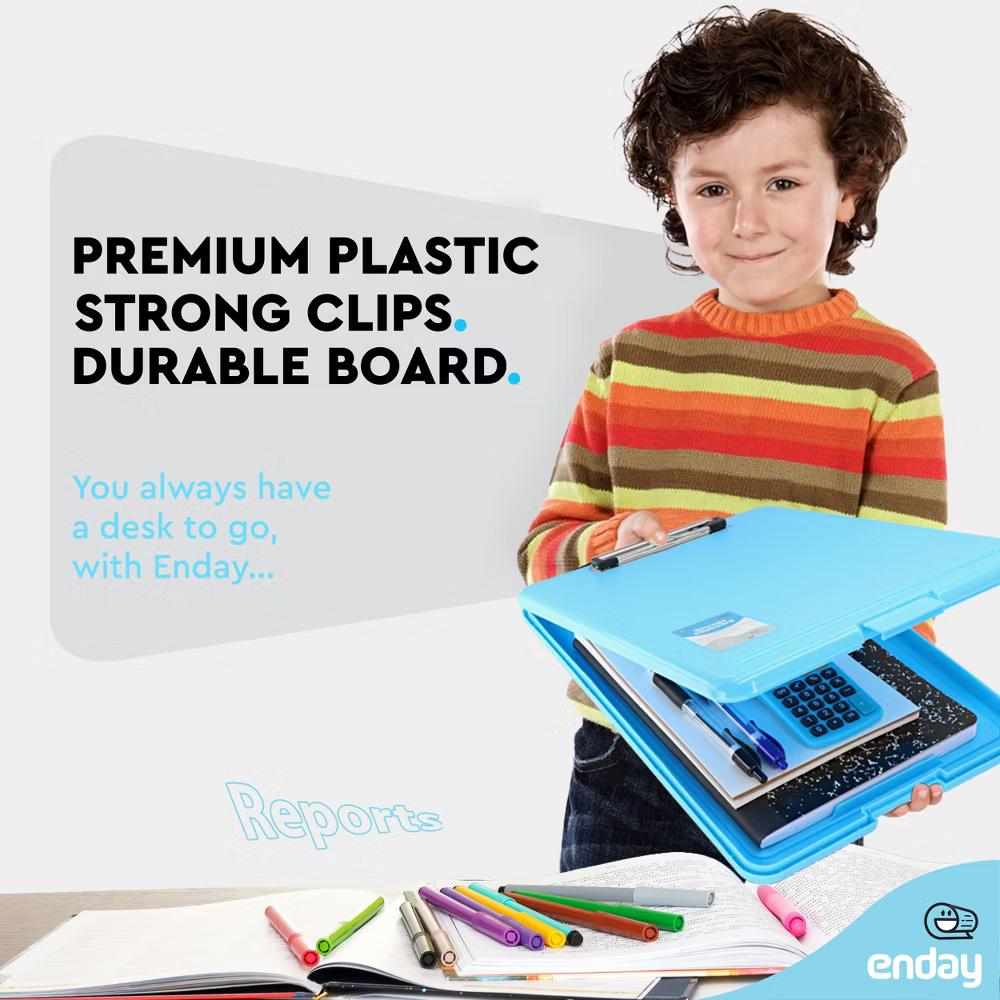 Clipboard with Storage, Letter Size Storage Clipboard with Compartments Case for Nurse Teachers Plastic Translucent Holds 100 Sheets - Image 10