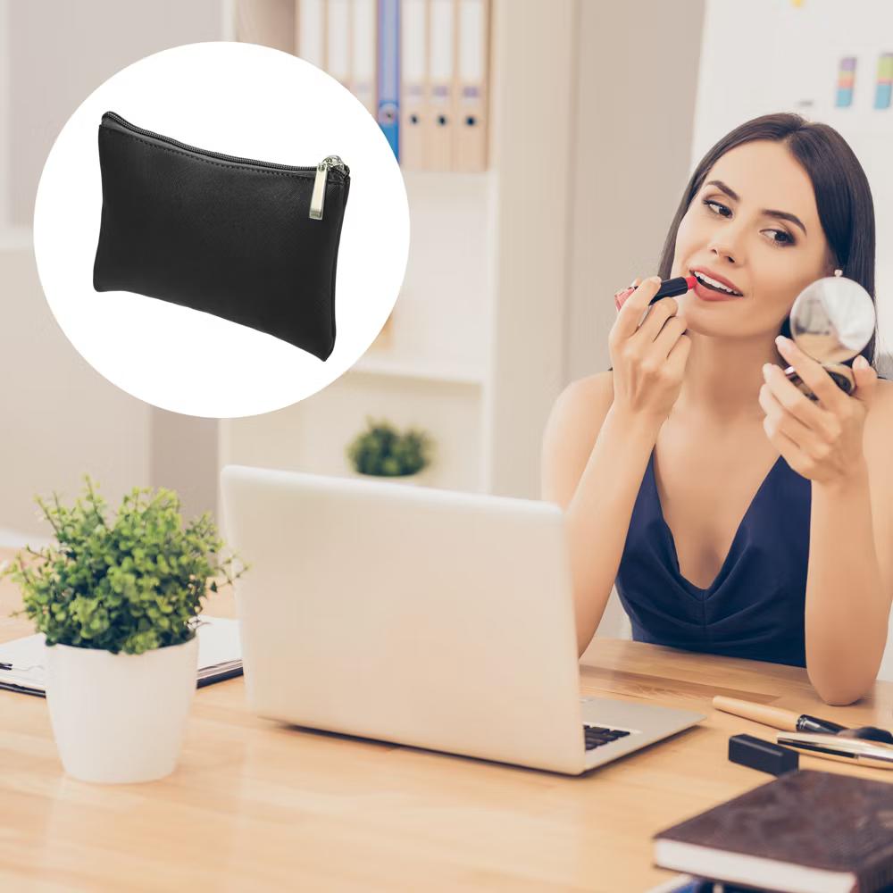 PU Leather Travel Portable Makeup Bag 1 Pc - Image 3