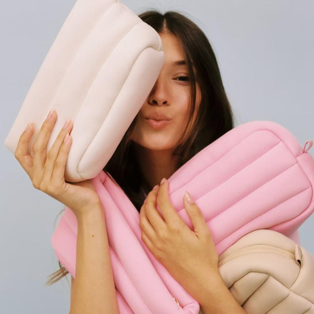 Puffer Cosmetic Pouch - Coconut - Image 2