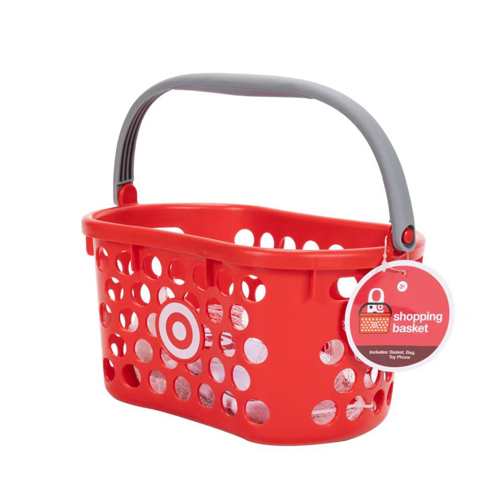 Target Toy Shopping Basket - Red - Image 5