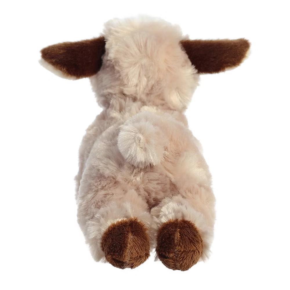 Small Paisley Goat Mini Flopsie Adorable Stuffed Animal Brown 8" - Image 4