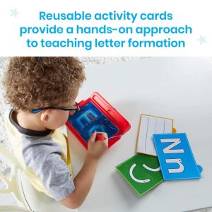Hand2mind Letter Tracing Sensory Pad, 17 Piece Alphabet and Handwriting Toys for Kids, Back to School Must Have Supplies, Ages 3+