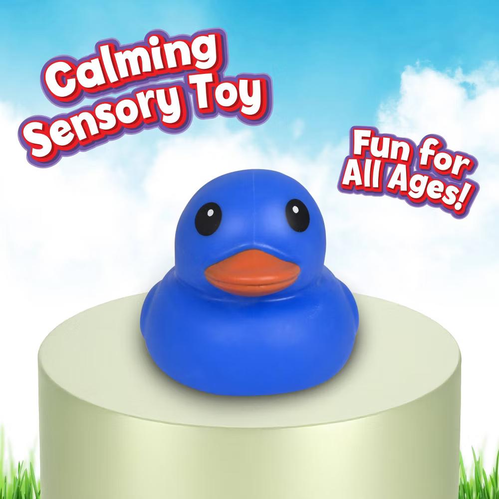 Squeeezy Blue Duck Fidget Toy - Image 4