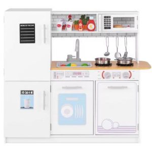 Kids Kitchen Play Set with Stove Removable Sink Oven Microwave Dish Washer