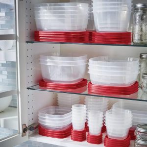 TakeAlong 11.7 Cup Plastic 2pk Large Square Food Storage Container Clear: Microwave & Freezer Safe