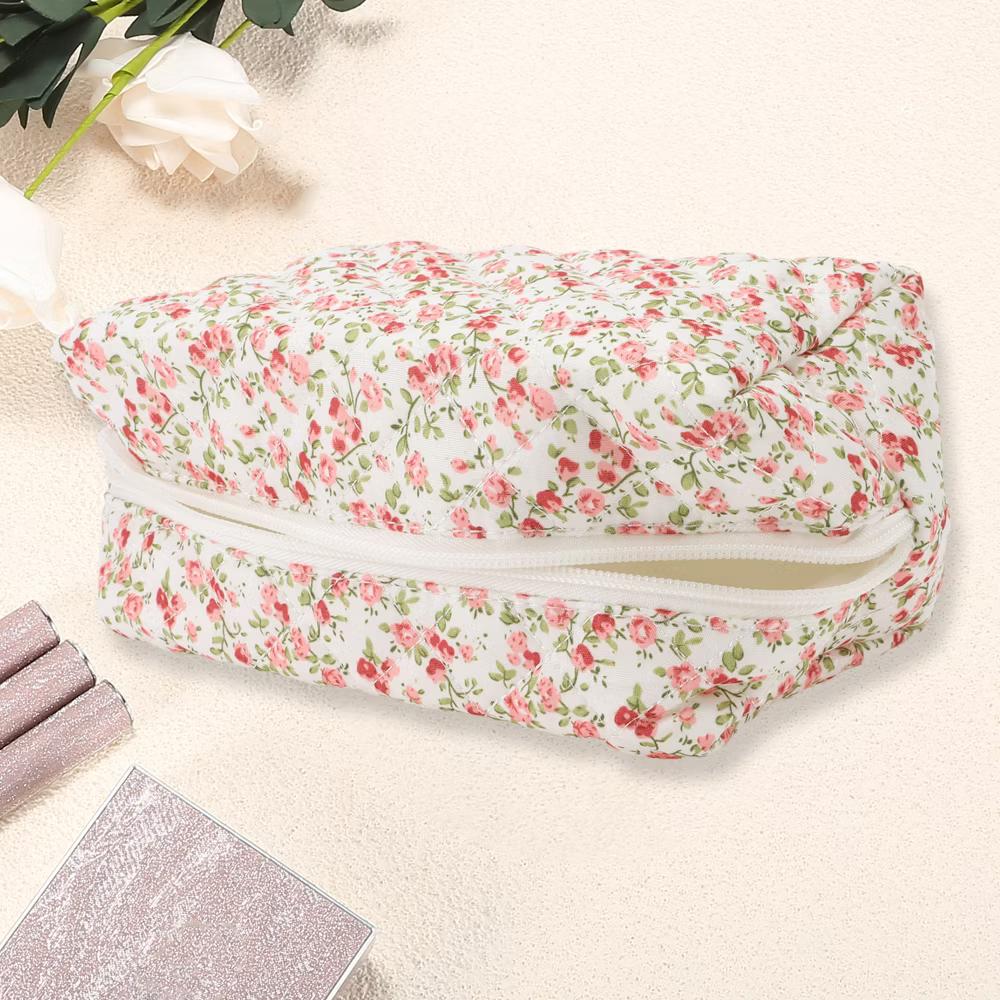 Women Portable Little Flower Pattern Makeup Bag 1 Pc - Image 12