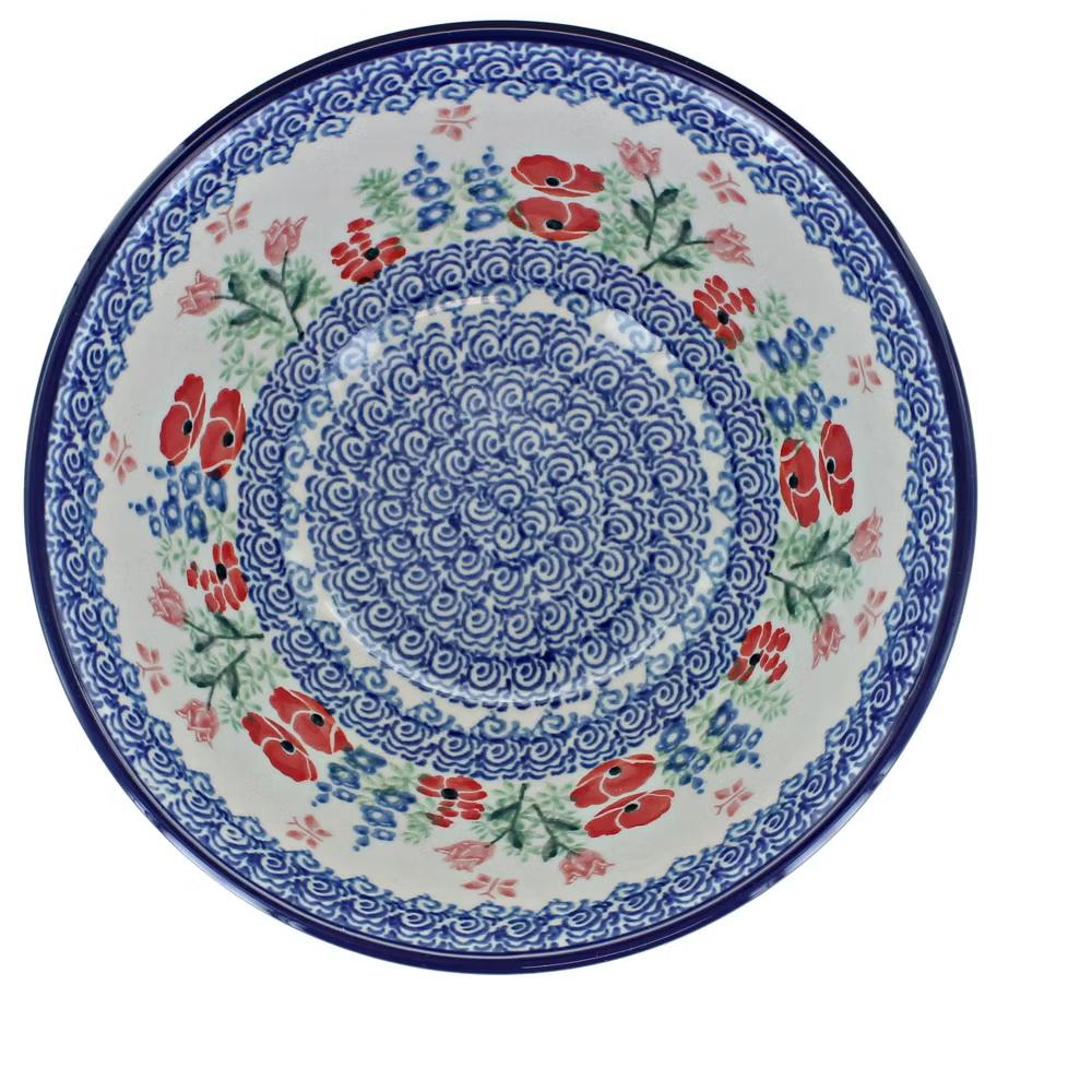 Blue Rose Polish Pottery Ceramika Artystyczna Cereal Bowl - Image 14