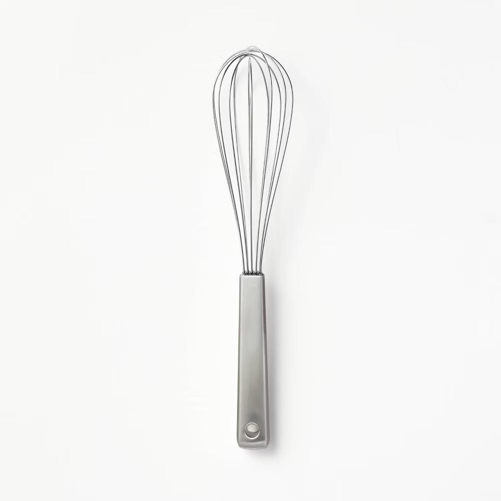 12" Stainless Steel Balloon Whisk Silver - Metal Wire Kitchen Tool, Dishwasher-Safe, 12" Length - Image 4