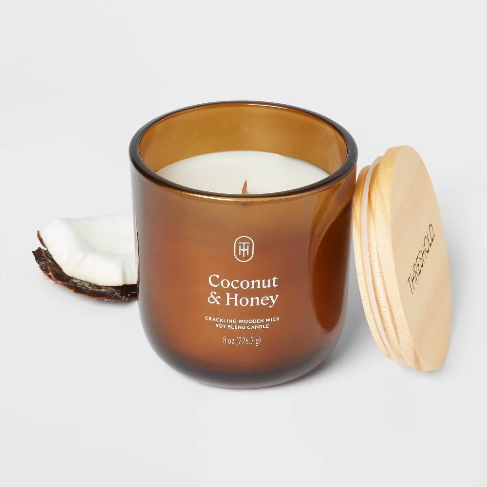 Glass Wooden Wick Jar Candle - Image 17