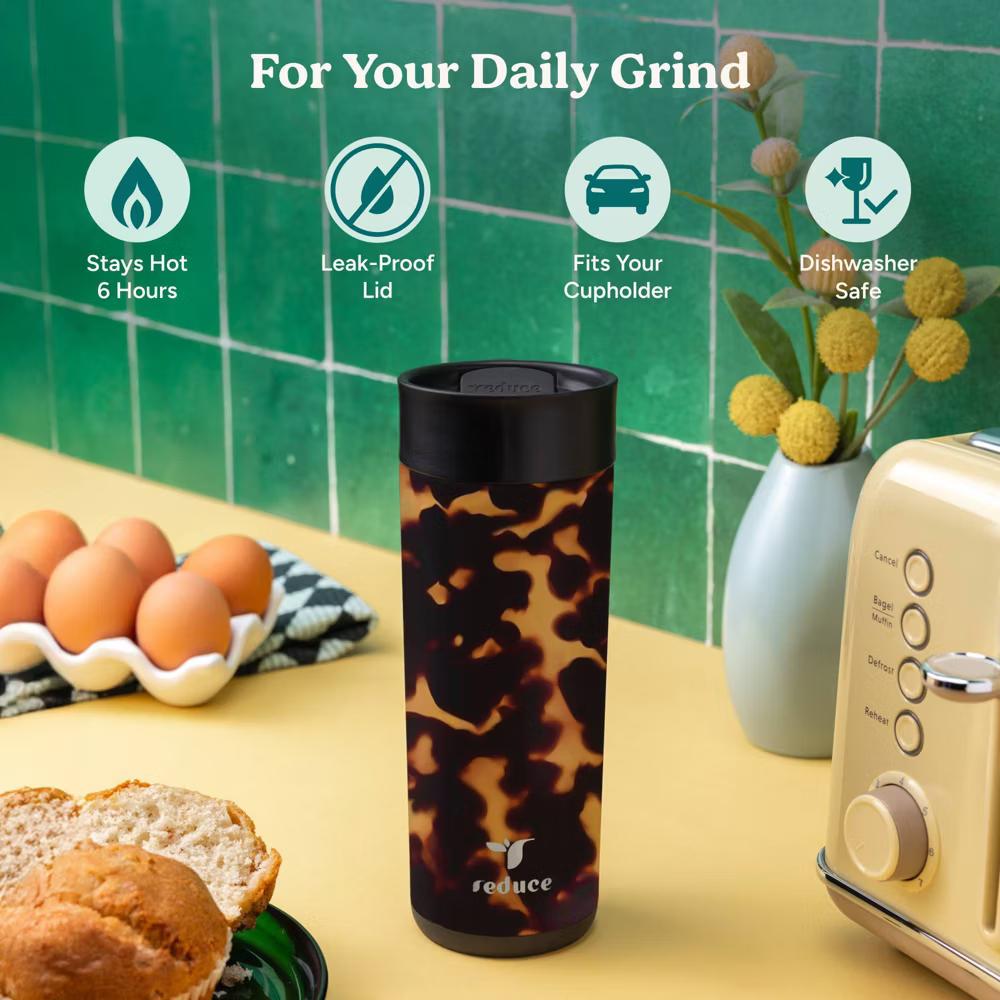 Reduce 16oz Perk Insulated Stainless Steel Leak Proof Coffee Tumbler