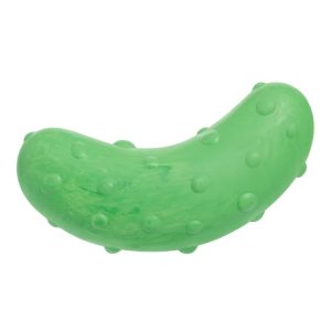 Super Chewer Pickle Stickle Pickle Dog Toy: Medium Breed, Rubber, 0.36 lb