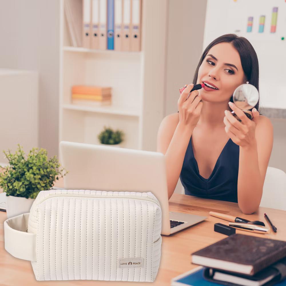 Faux Leather Small Makeup Bag - Image 2