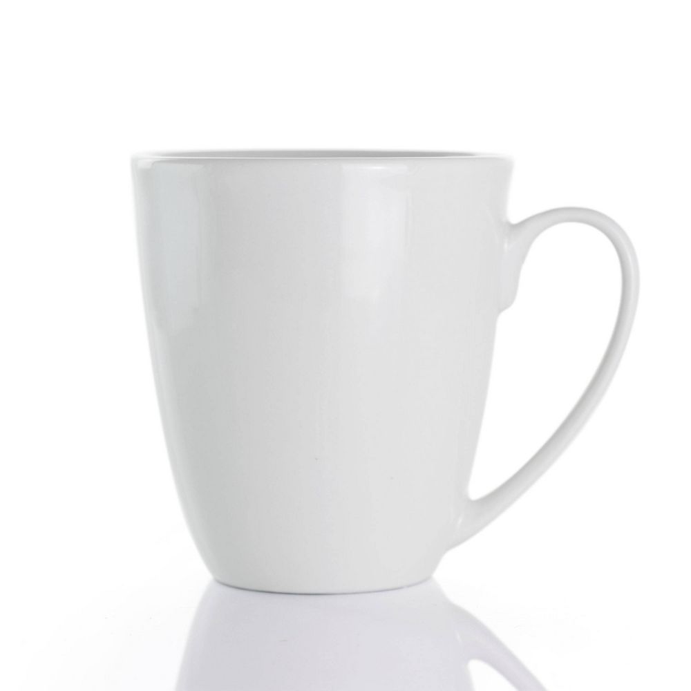 18pc Porcelain Owen Dinnerware Set White - Solid Dishware, Service for 4, Microwave & Dishwasher Safe - Image 2
