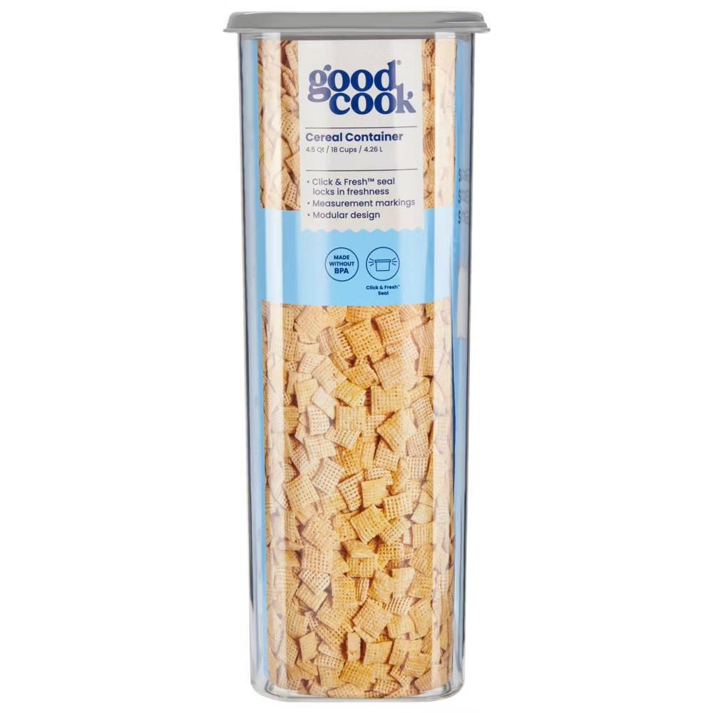 4.5qt 2pc Cereal + Lid Food Storage Containers Gray - Image 10