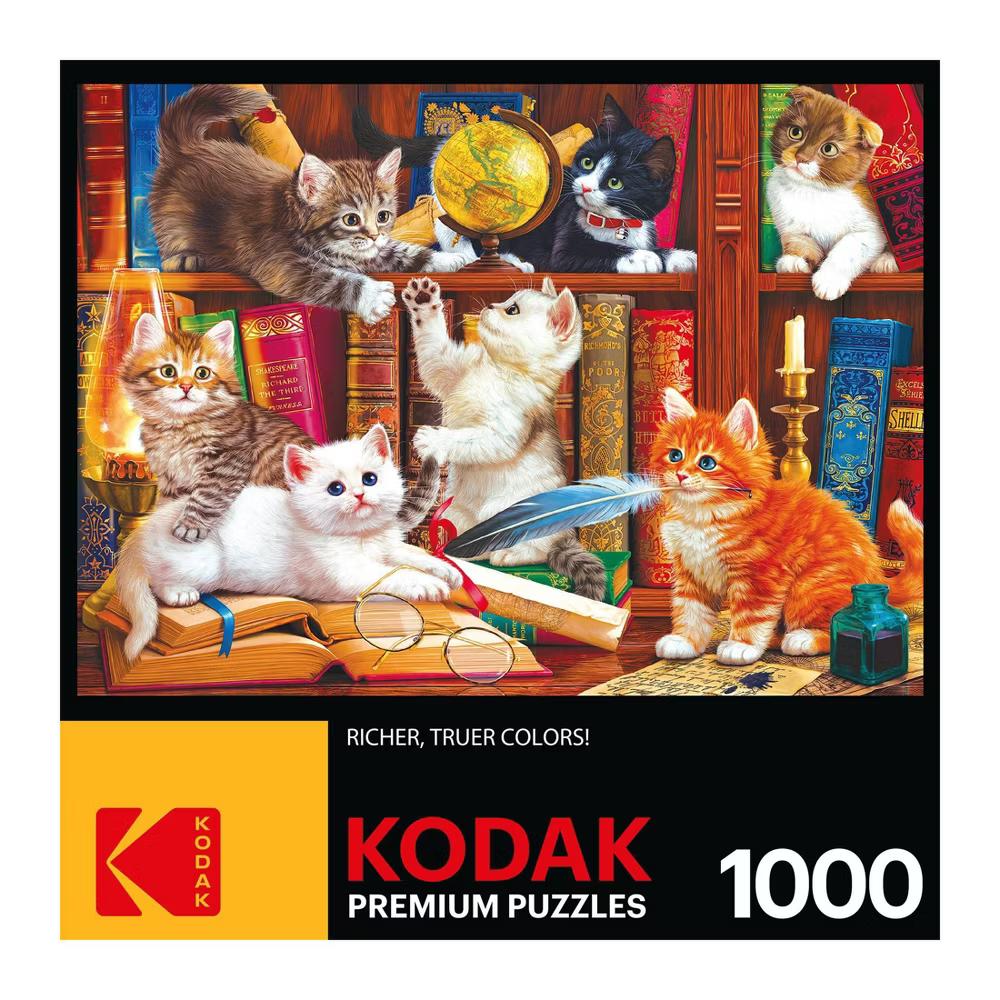 Kodak Premium Library Mischief Jigsaw Puzzle - 1000pc - Image 5