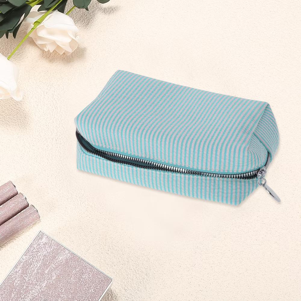 Striped Pattern Makeup Bag for Travel 1 Pc - Image 10