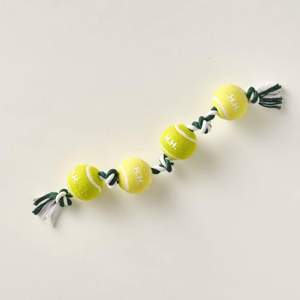 Hooray House Tennis Ball Rope Tug Toy - Image 3
