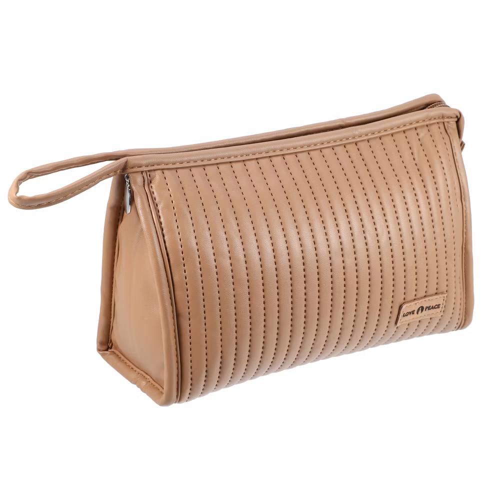 PU Leather Makeup Bag Large Makeup Bag Make Up Brush Organizer Bag Toiletry Bag for Women 1 Pcs - Image 8