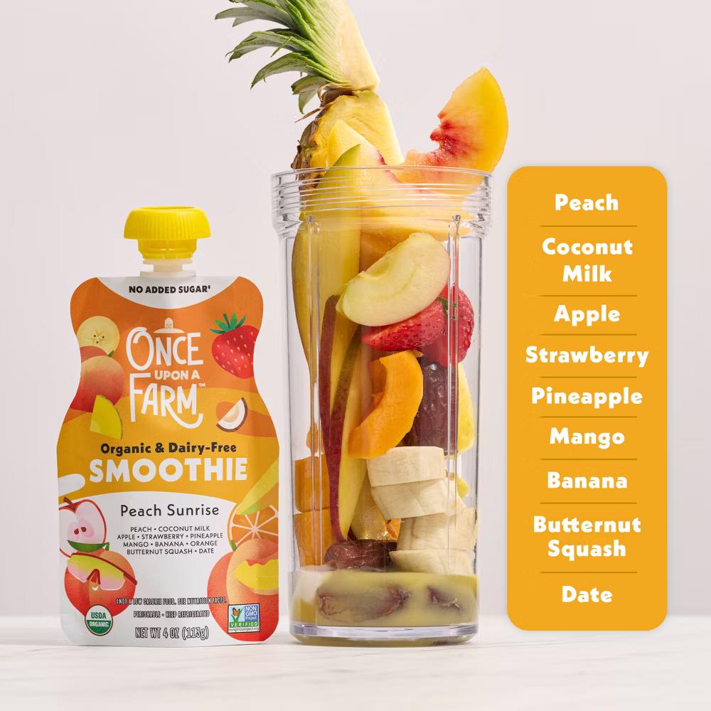 Peach Sunrise Dairy Free Smoothie - 4oz - Image 10