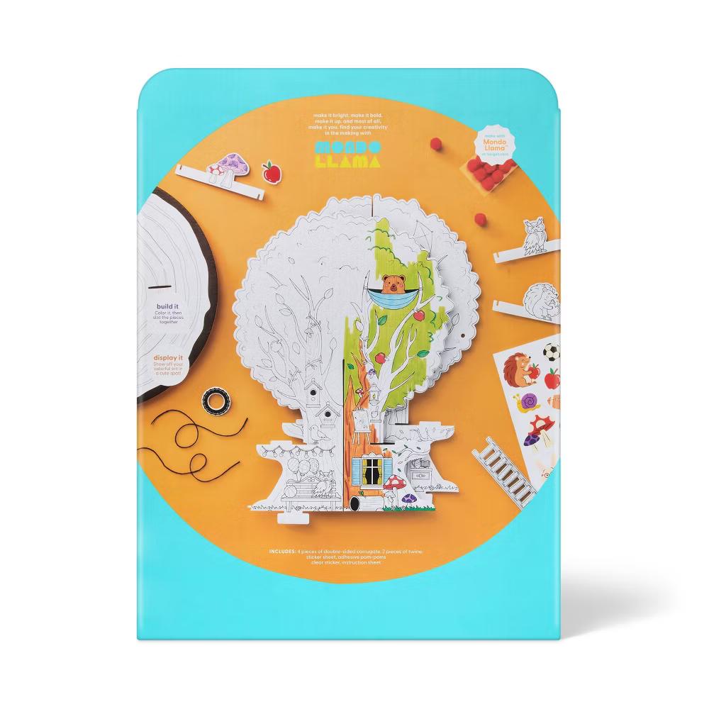Summer Craft Tabletop Tree House Coloring Activity Kit - Image 3