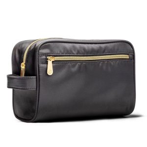 Classic Travel Makeup Toiletry Bag with Handle - Black